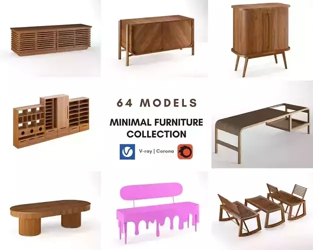 Minimal Furniture Collection For Interior-Exterior