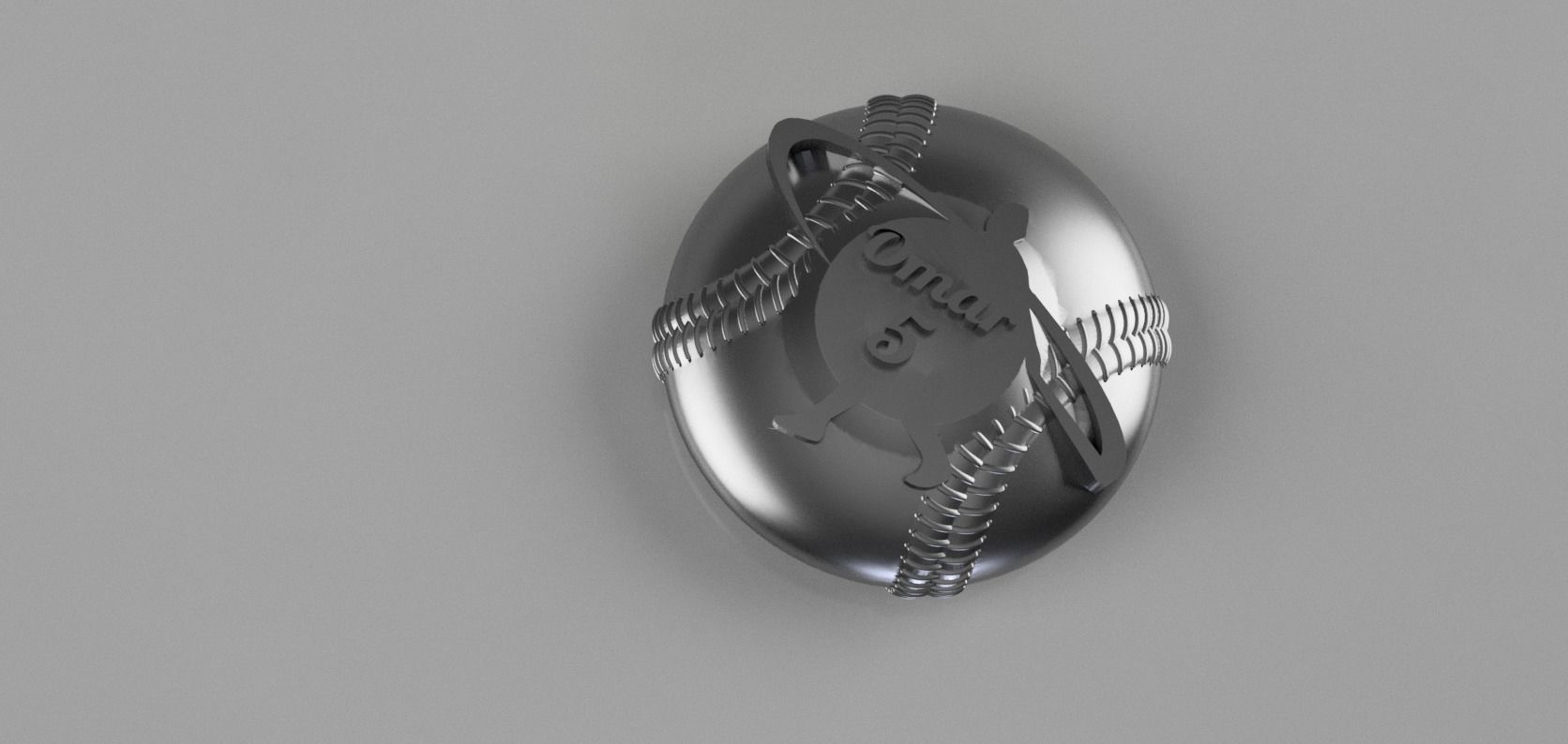 Baseball Car Emblem beer decor  paperweight 3D print model_4