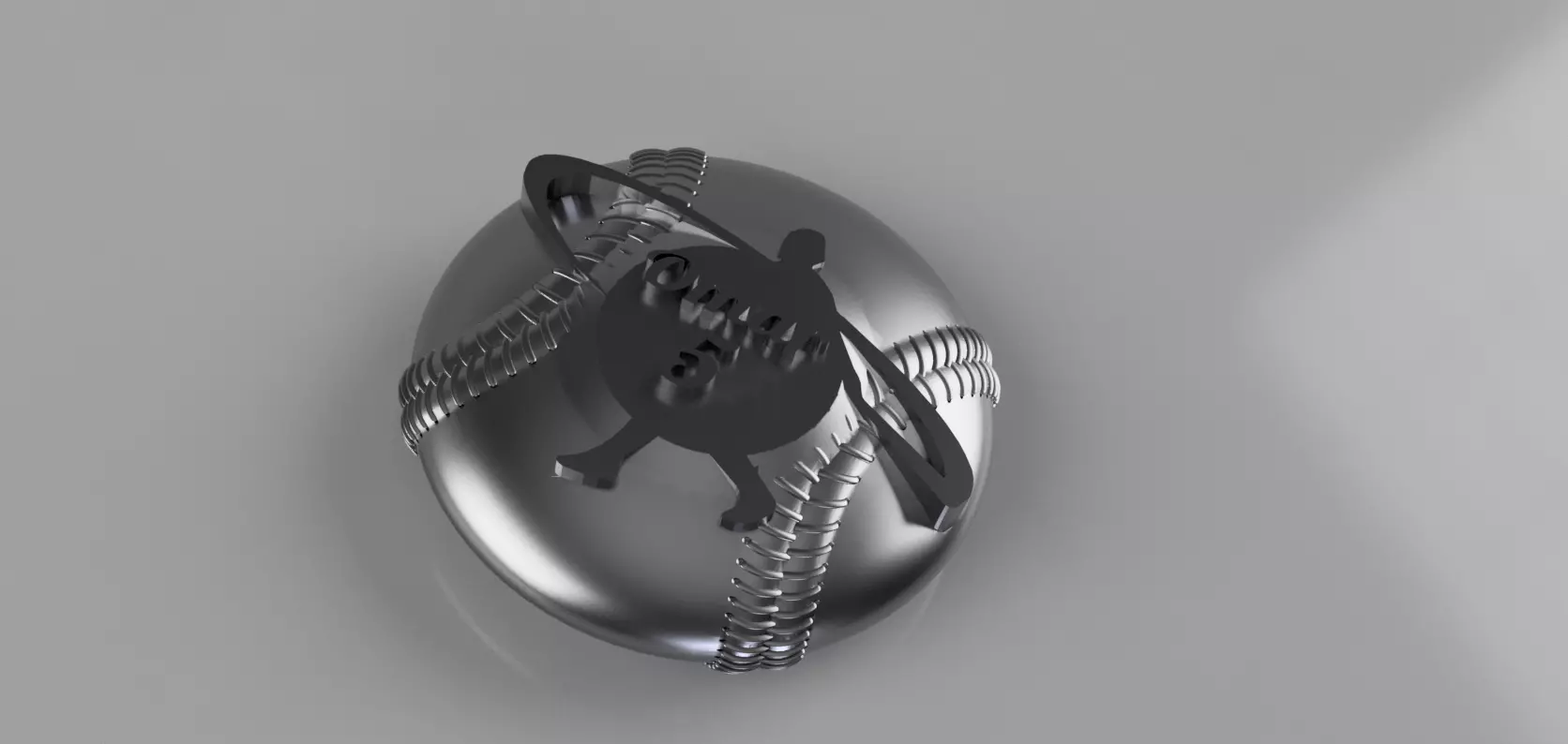 Baseball Car Emblem beer decor  paperweight 3D print model_0