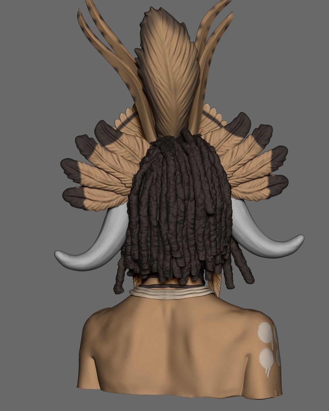 Witch Doctor Bust 3D print model_15