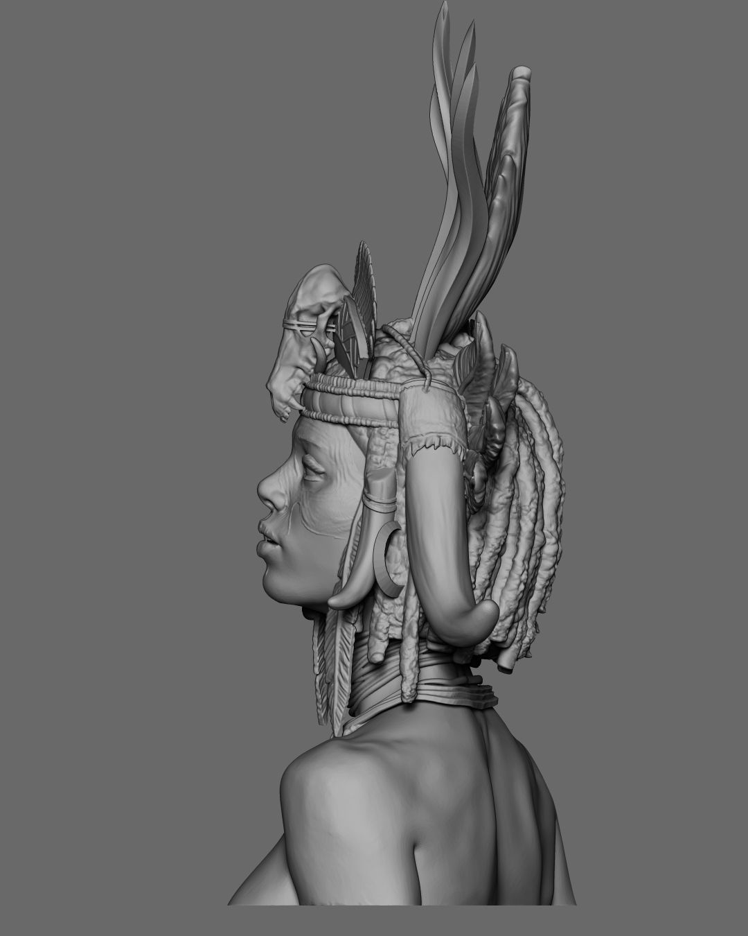Witch Doctor Bust 3D print model_18