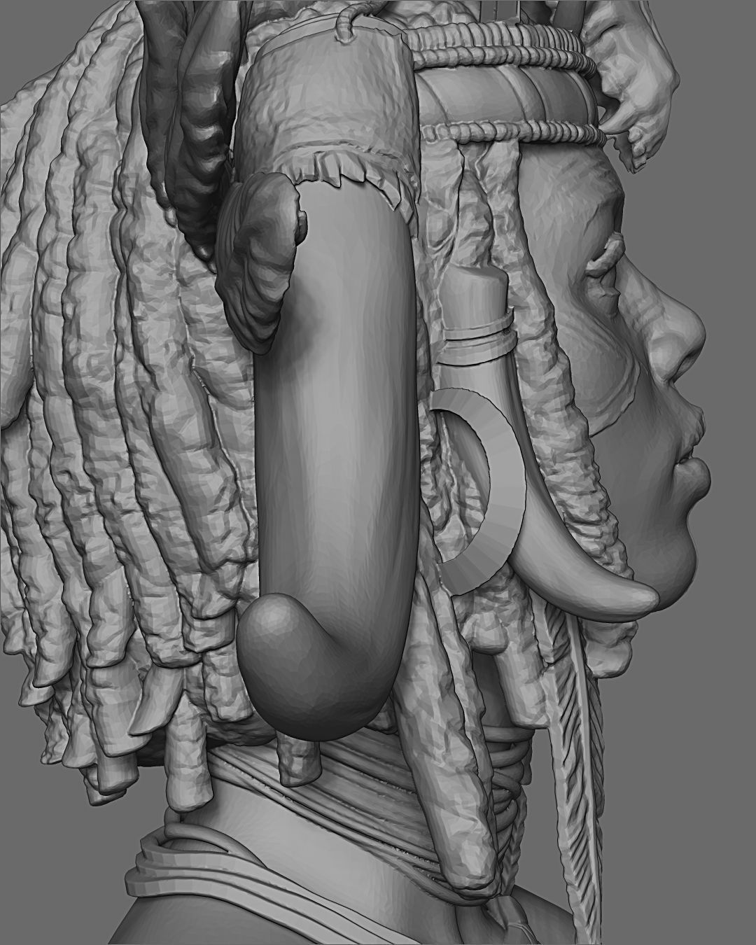 Witch Doctor Bust 3D print model_11