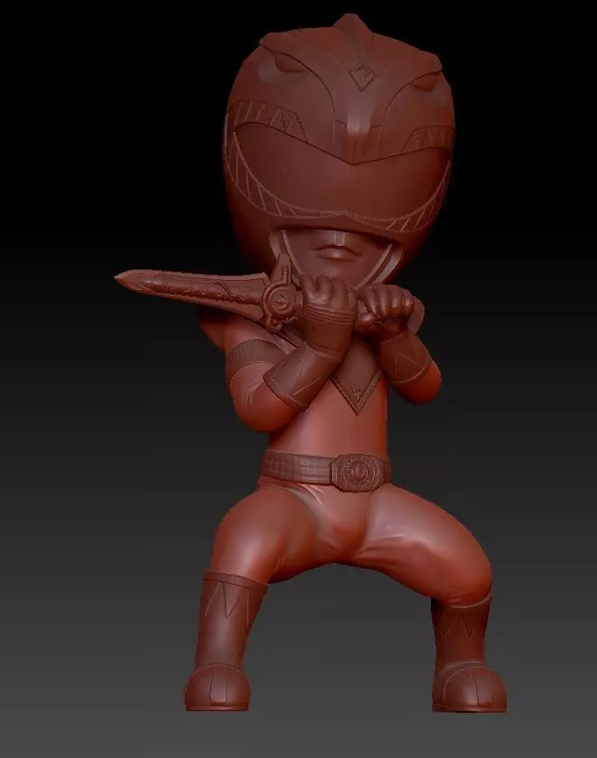 GREEN RANGER CHIBI 3D print model_0