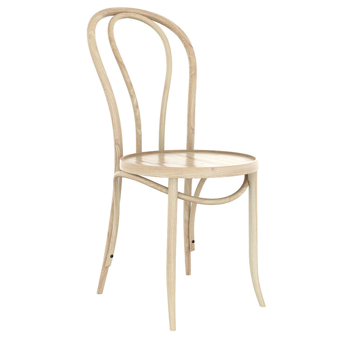 Michael Thonet rating chair 3d model Low-poly 3D model_1