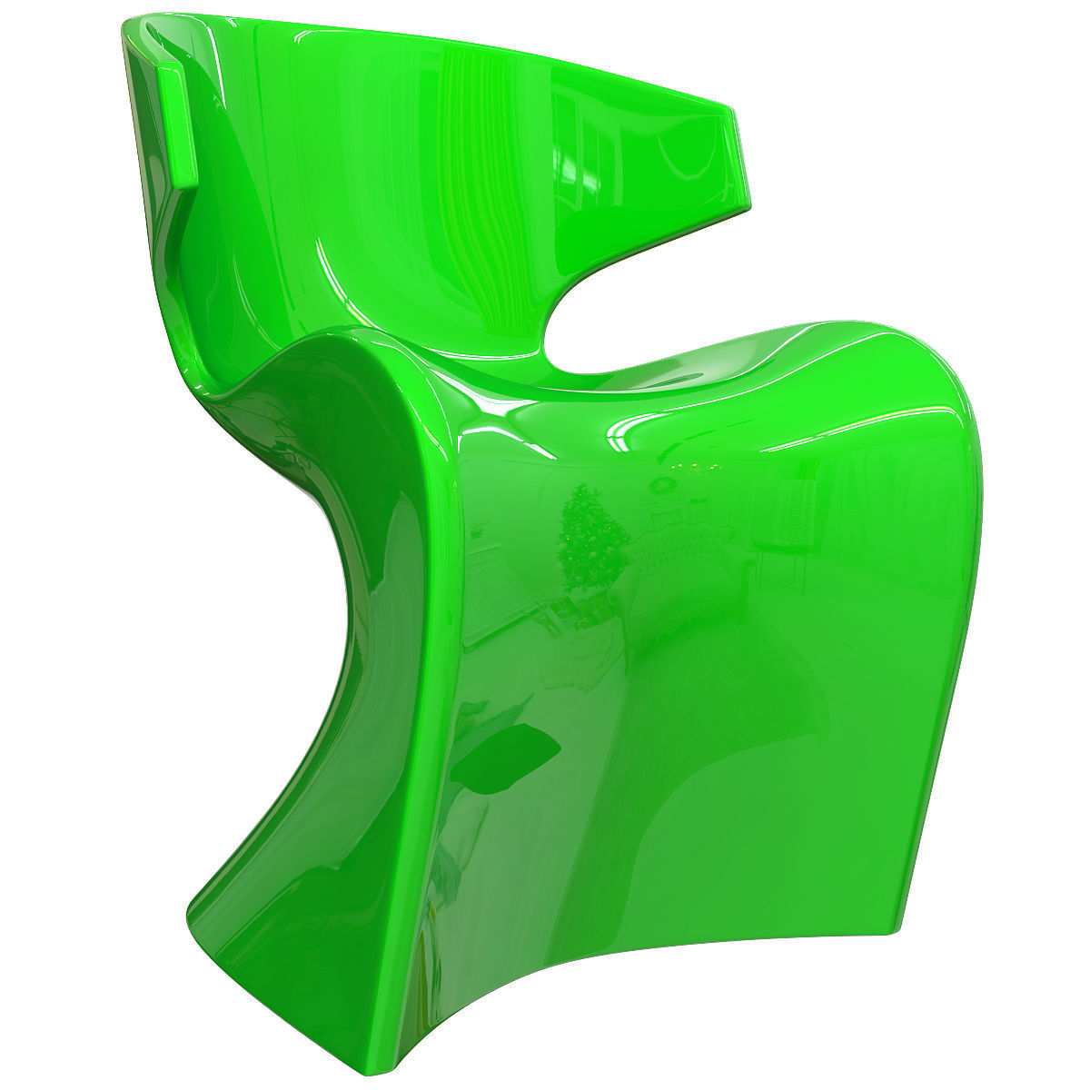 Wing Vondom Chair 3d model Low-poly 3D model_3