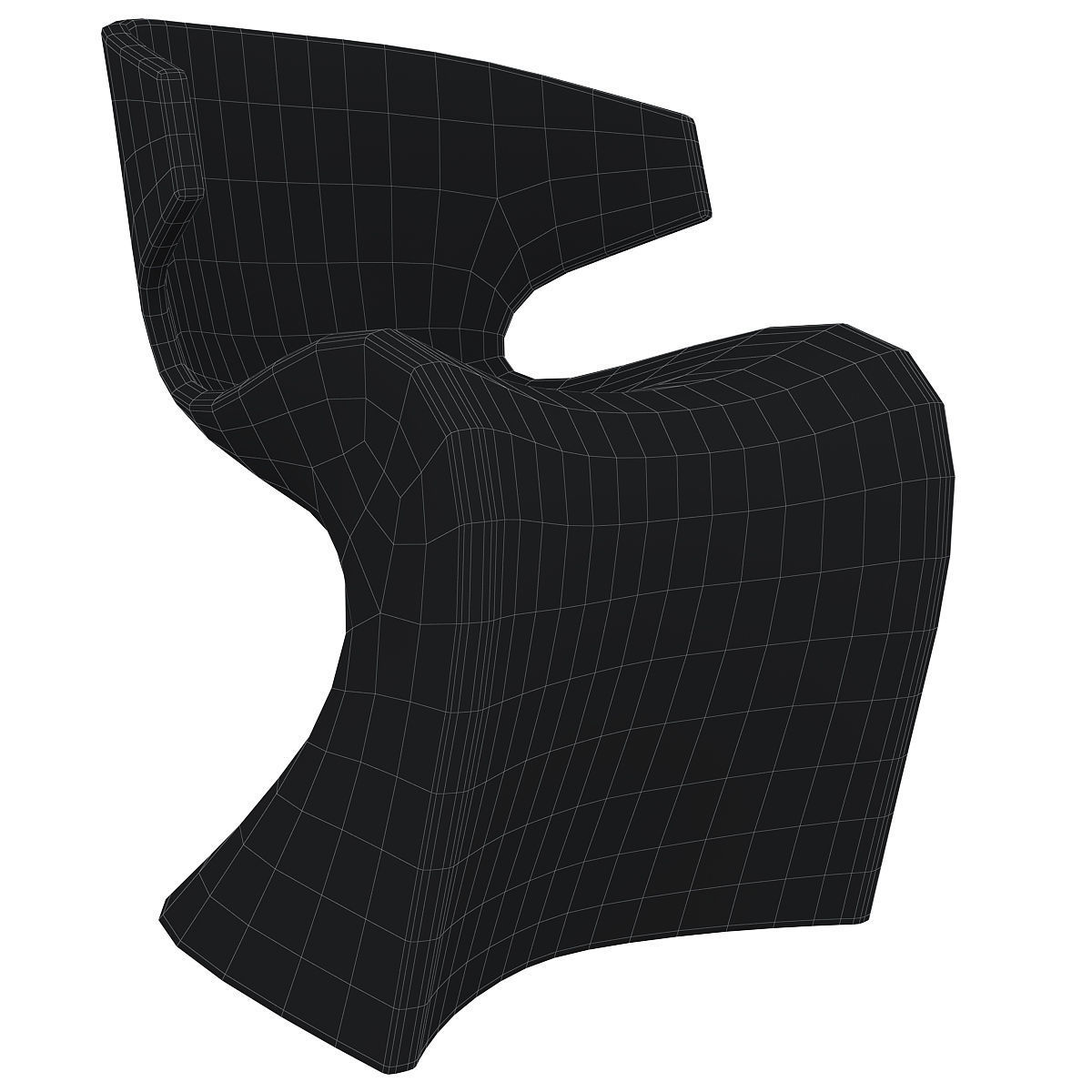 Wing Vondom Chair 3d model Low-poly 3D model_5