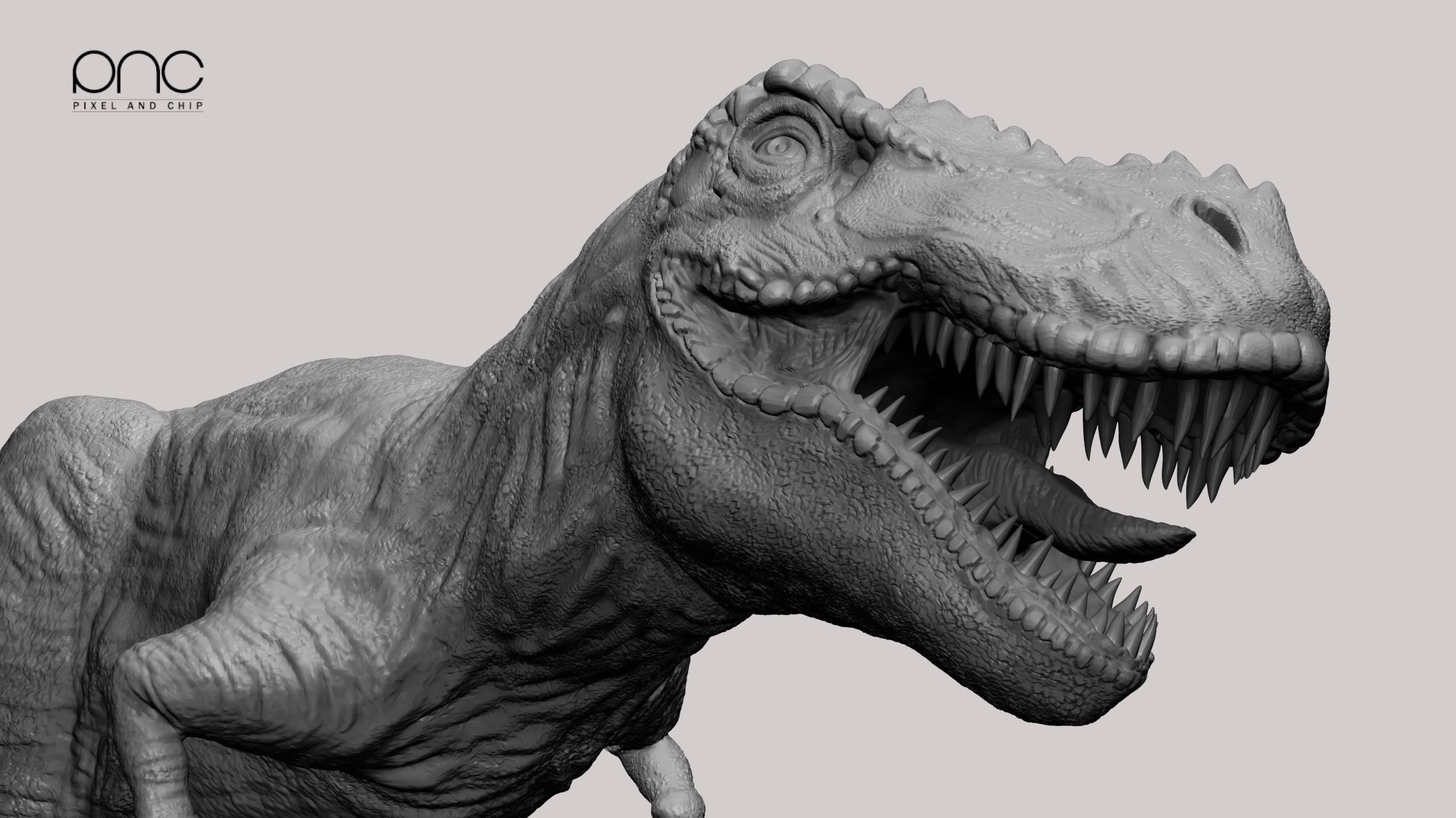 T-Rex stl 3mf 3D print ready dinosaurs model 3D print model_7