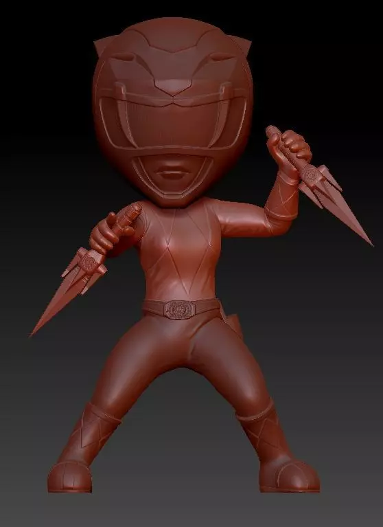 YELLOW RANGER CHIBI 3D print model