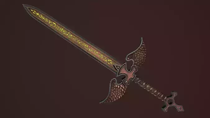Rune two handed sword
