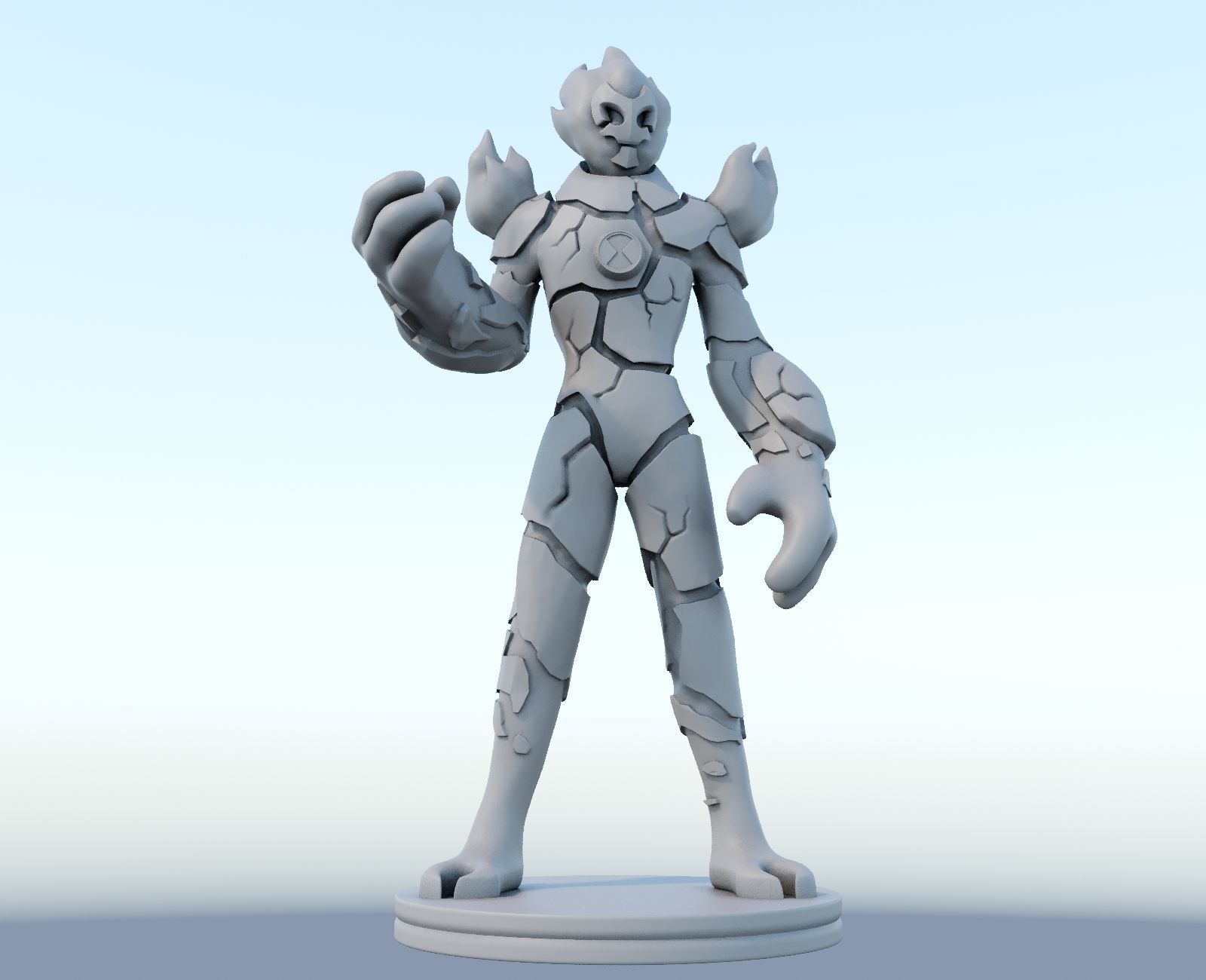 Heatblast ben 10 3d print model 3D print model_3