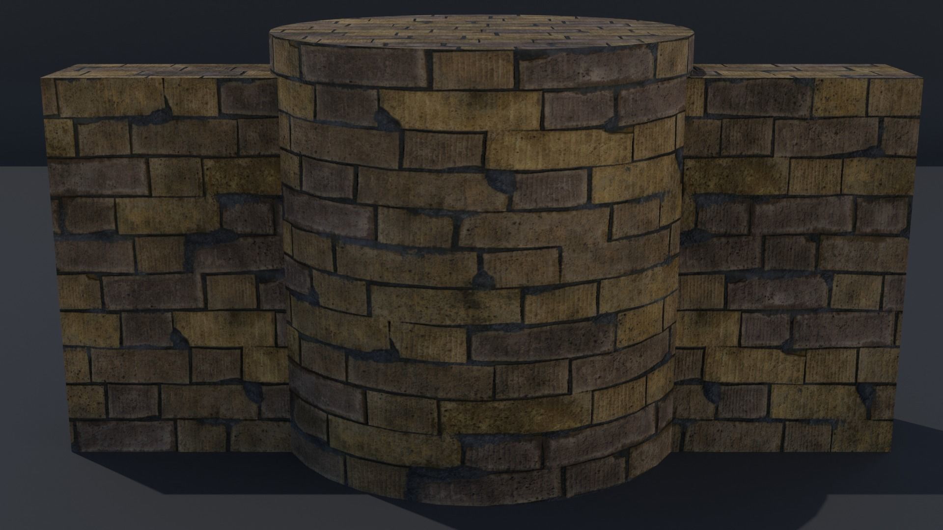 Free Blender Brick and Walls Materials Pack Free low-poly 3D model_20