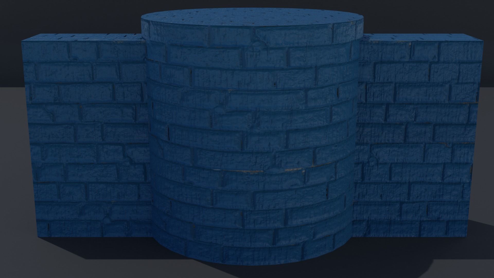 Free Blender Brick and Walls Materials Pack Free low-poly 3D model_16
