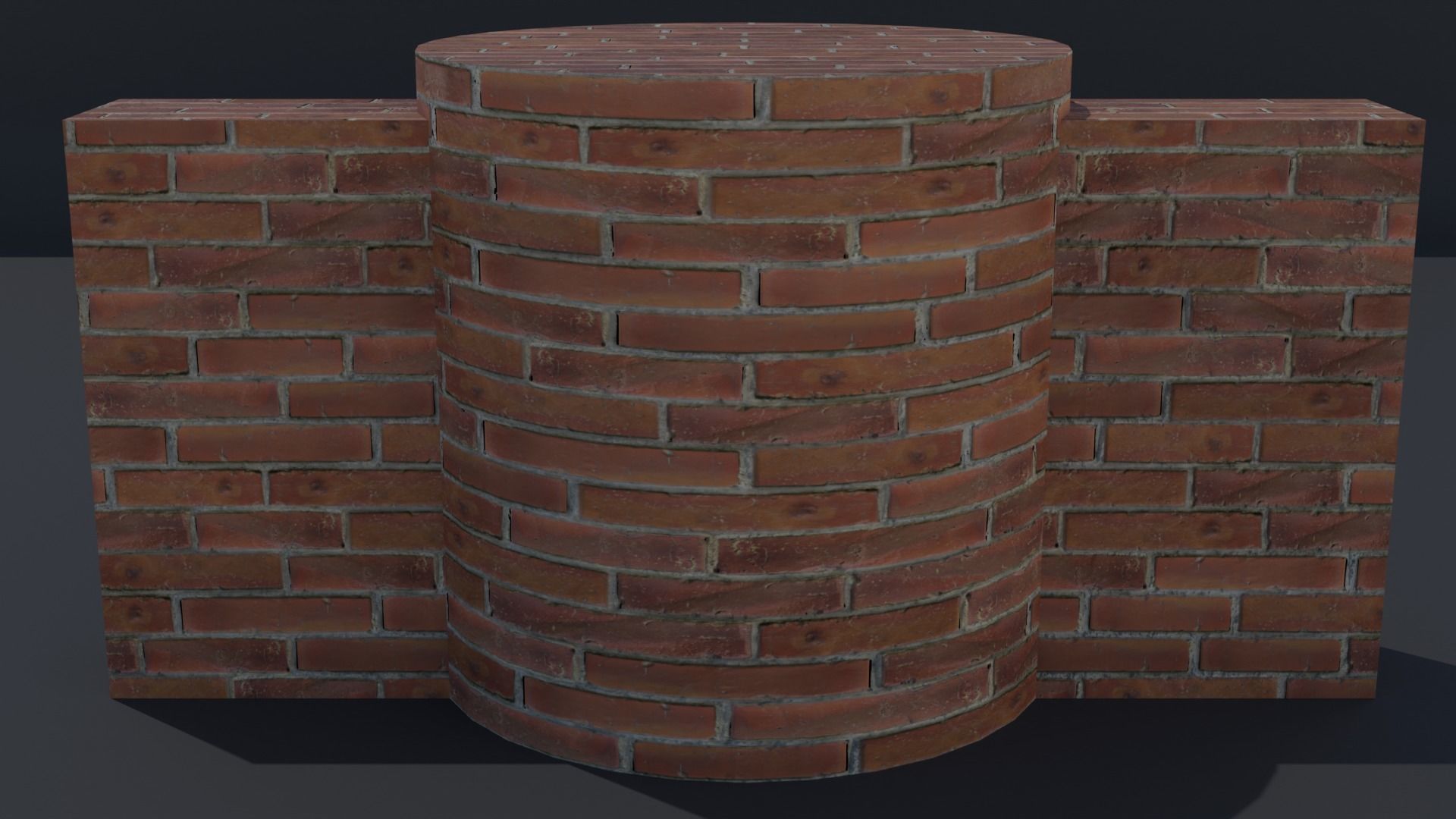 Free Blender Brick and Walls Materials Pack Free low-poly 3D model_23