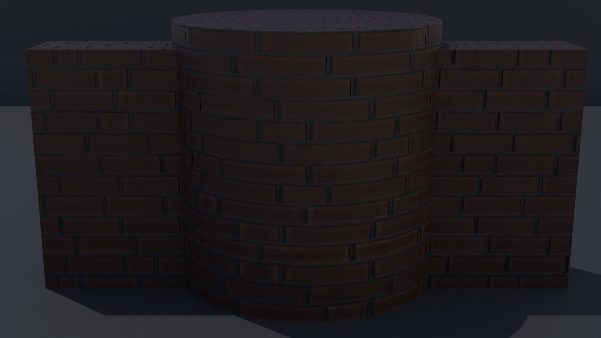 Free Blender Brick and Walls Materials Pack Free low-poly 3D model_6