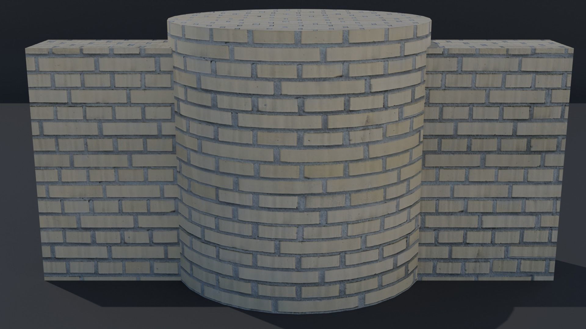 Free Blender Brick and Walls Materials Pack Free low-poly 3D model_19