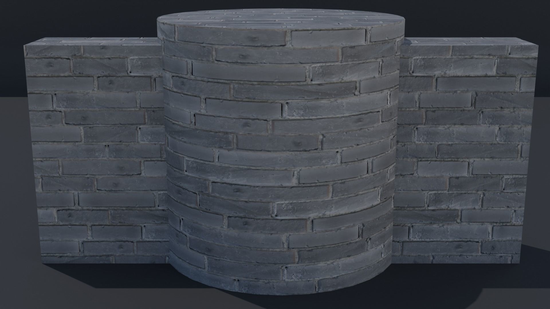 Free Blender Brick and Walls Materials Pack Free low-poly 3D model_15