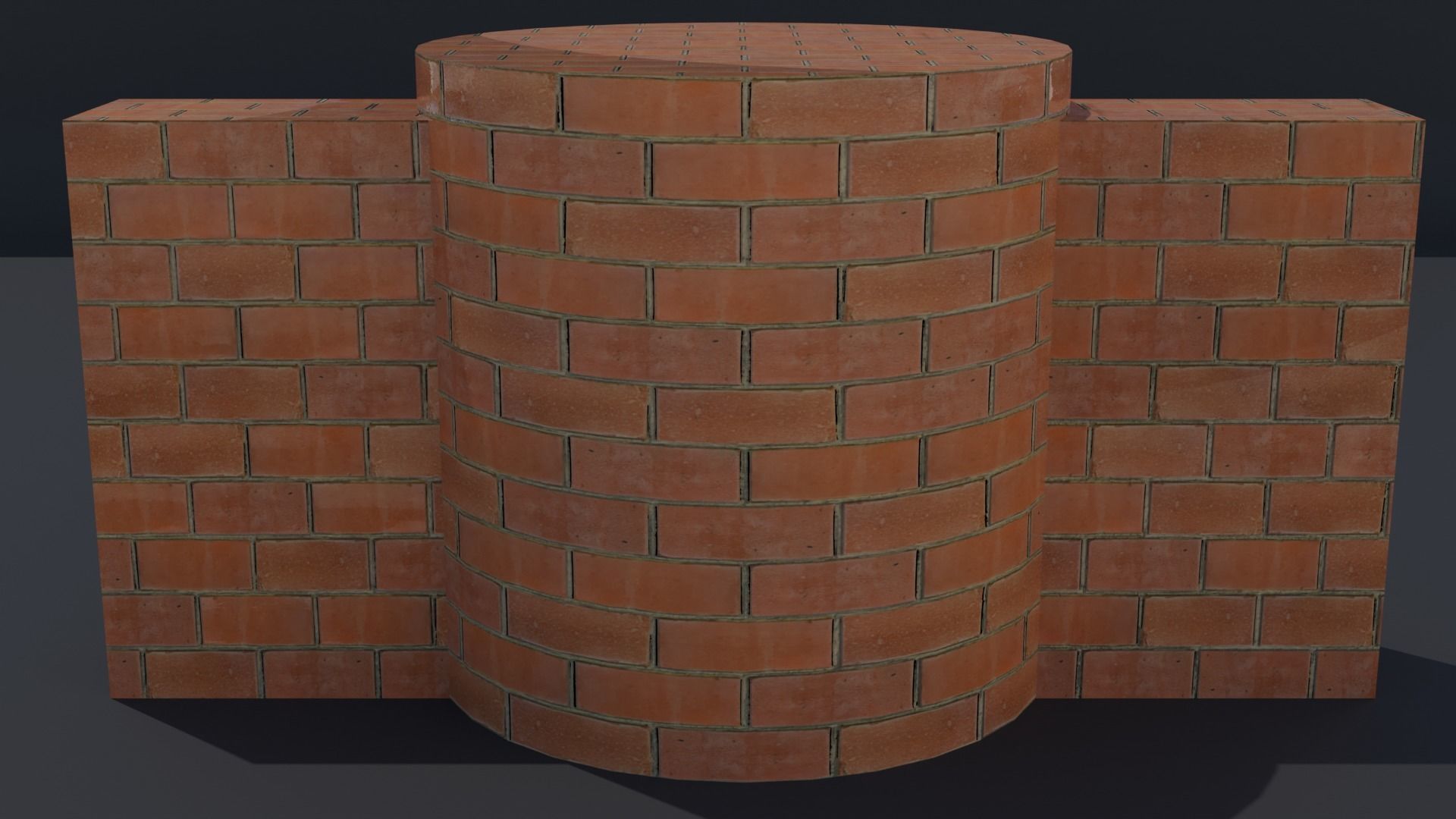 Free Blender Brick and Walls Materials Pack Free low-poly 3D model_7