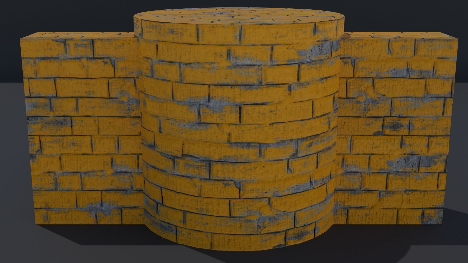 Free Blender Brick and Walls Materials Pack Free low-poly 3D model_22