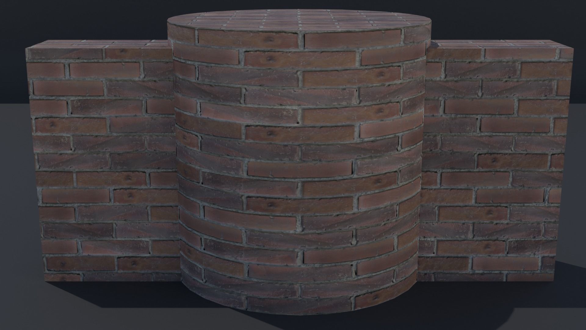 Free Blender Brick and Walls Materials Pack Free low-poly 3D model_12