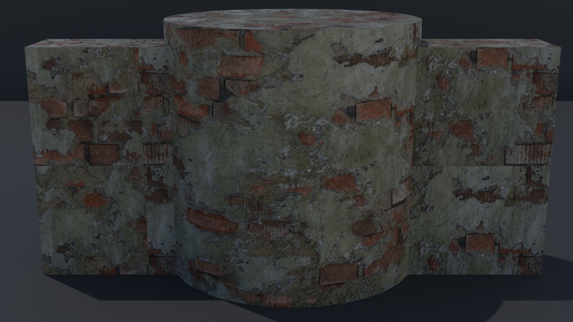 Free Blender Brick and Walls Materials Pack Free low-poly 3D model_13