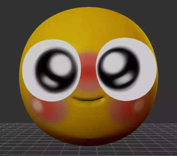 Cute emoji Free 3D model