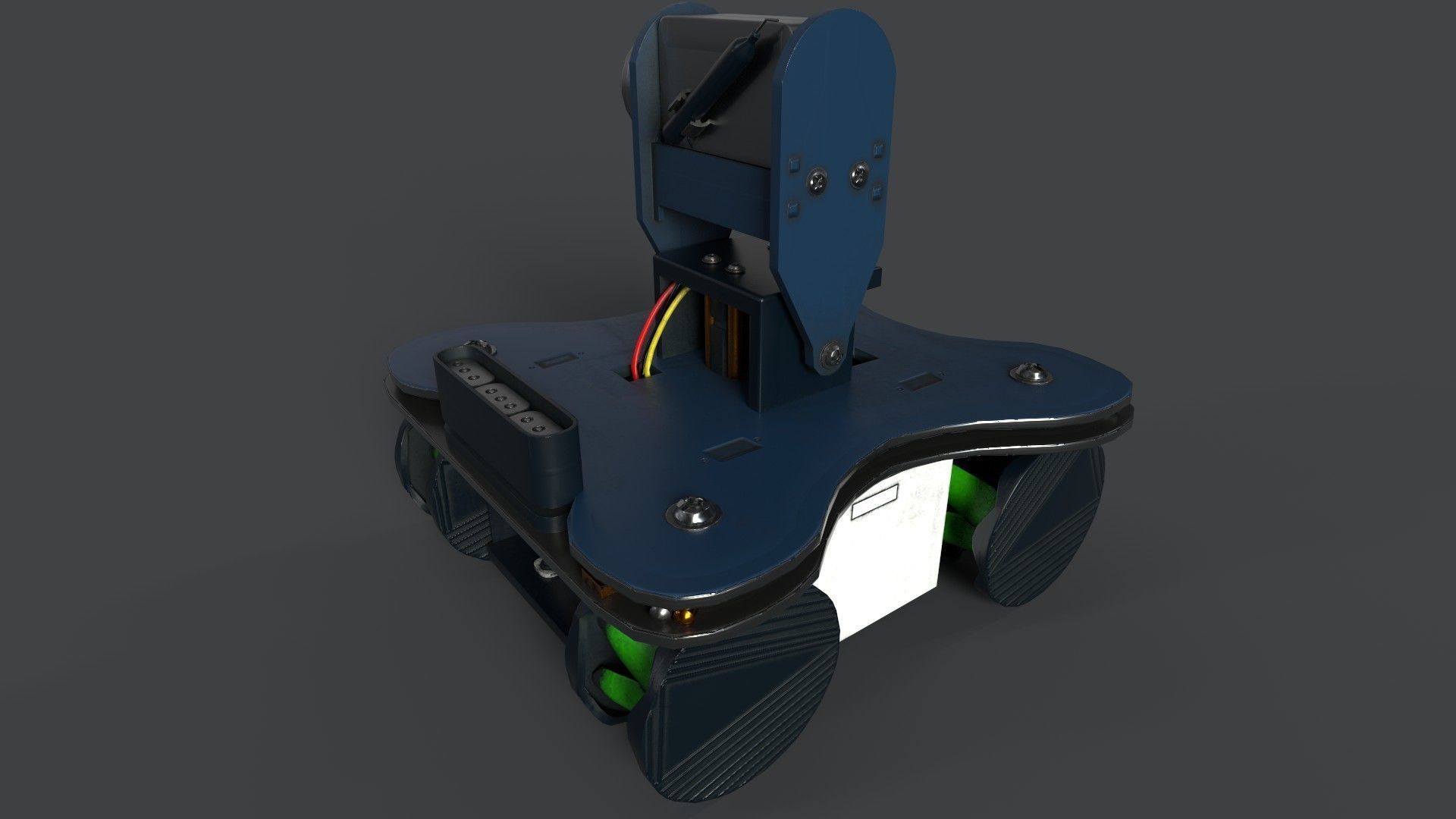 Smart Robot Low-poly 3D model_4
