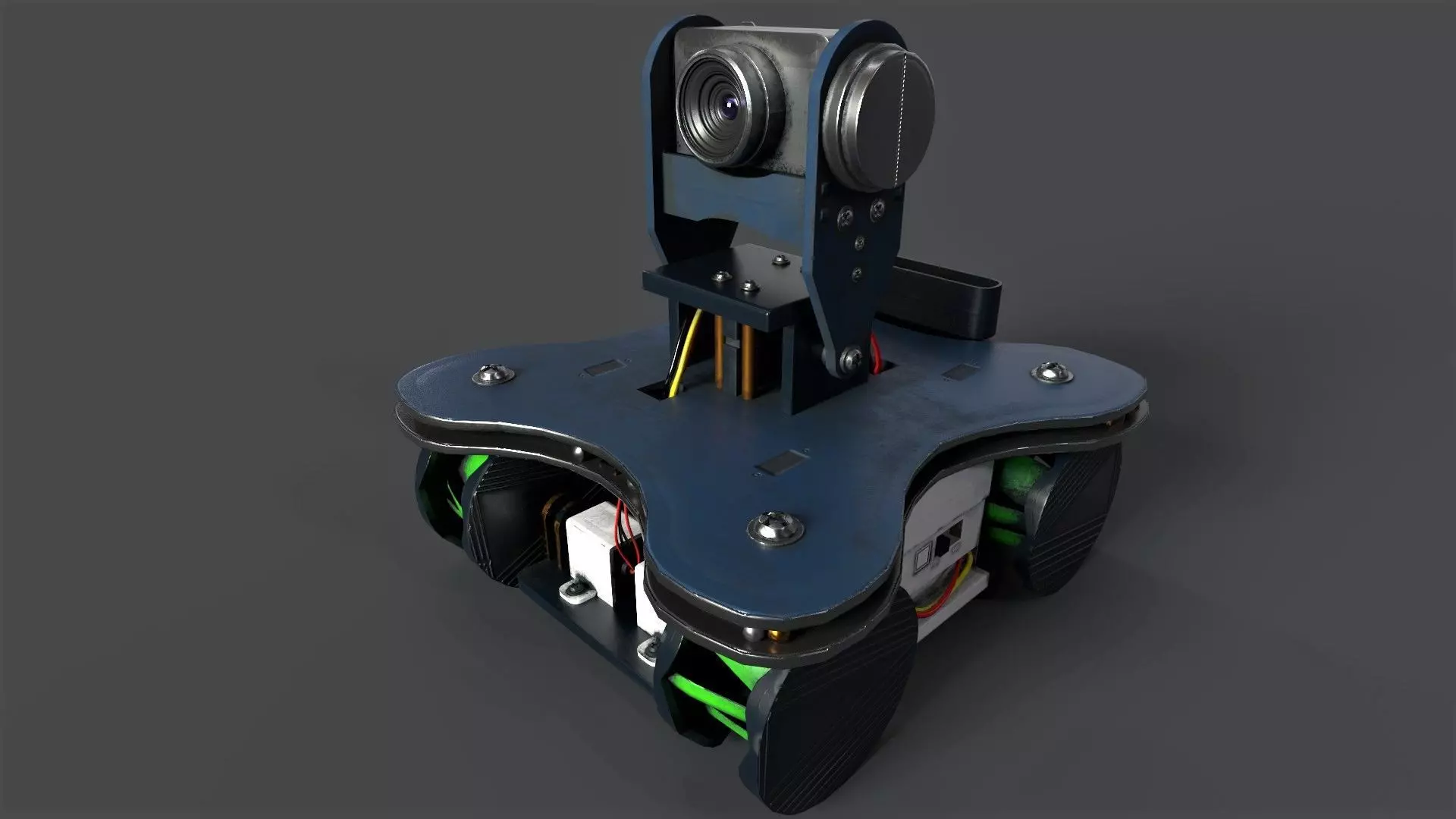 Smart Robot Low-poly 3D model_0
