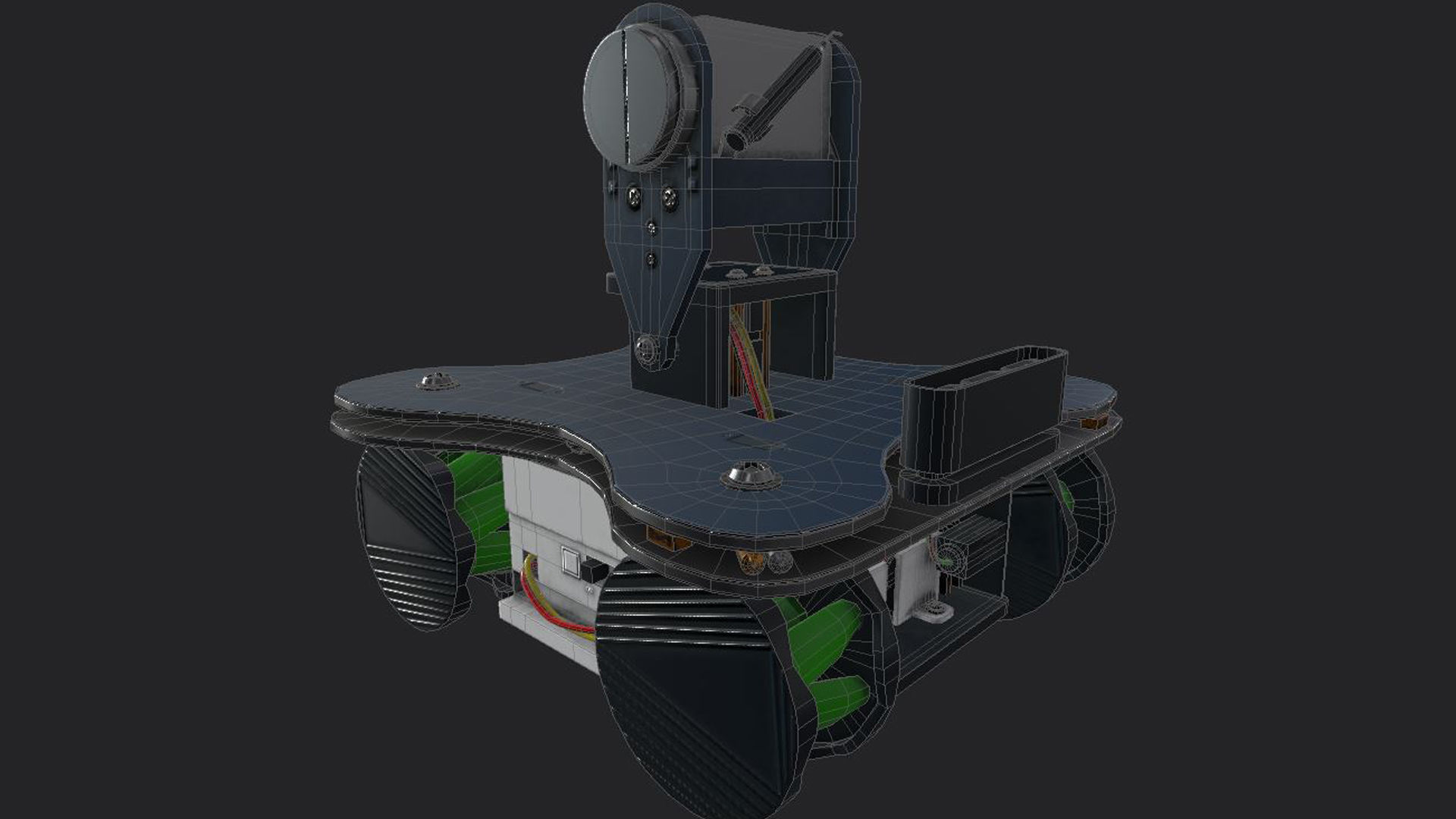 Smart Robot Low-poly 3D model_11