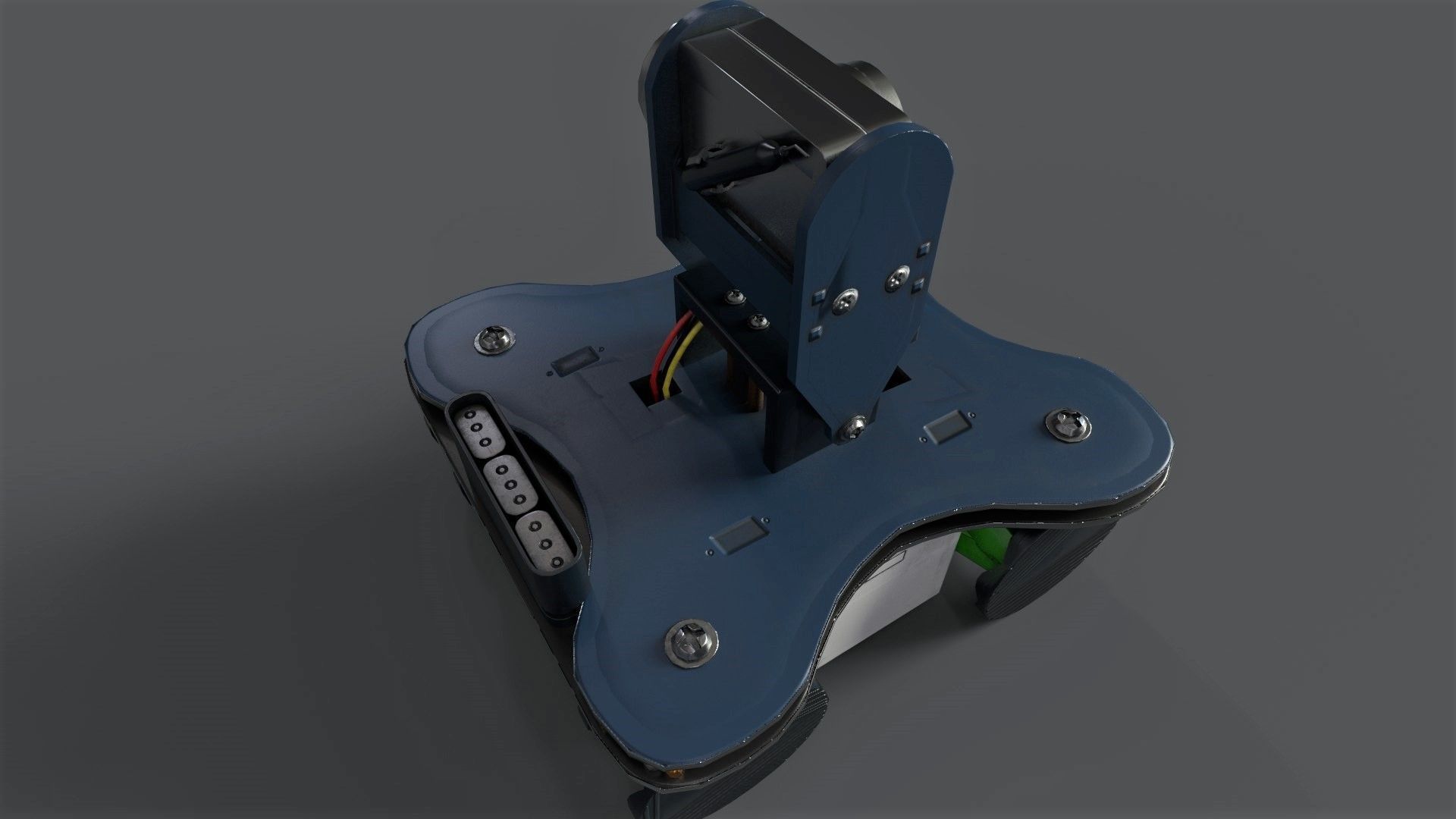 Smart Robot Low-poly 3D model_9