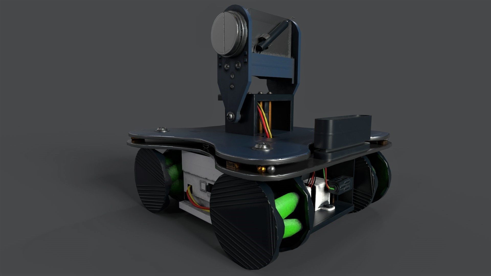 Smart Robot Low-poly 3D model_3