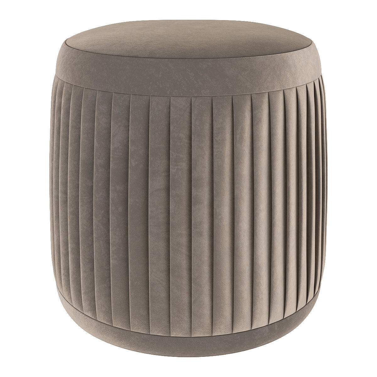 Blooming ville pleat pouf 3d model Low-poly 3D model_2