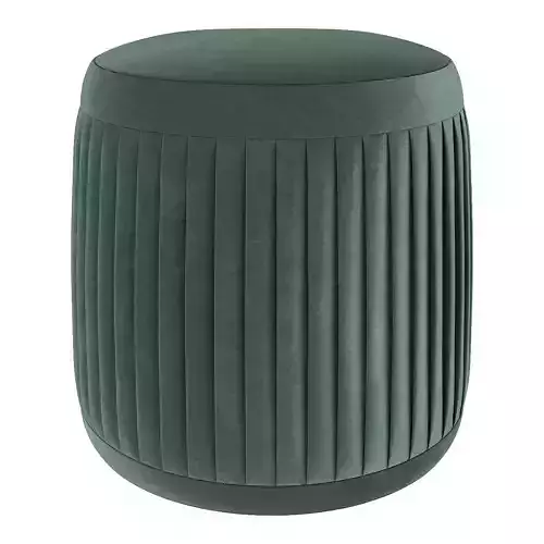 Blooming ville pleat pouf 3d model Low-poly 3D model