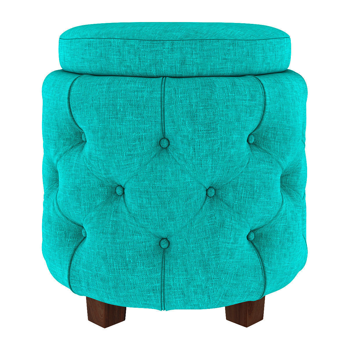 Couch furniture stool ottoman box 3d model Low-poly 3D model_2