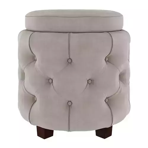 Couch furniture stool ottoman box 3d model Low-poly 3D model