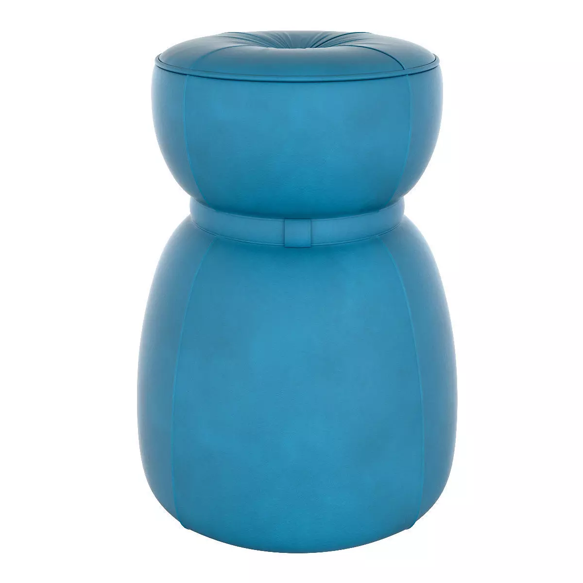 Lepli leather pouf 3d model Low-poly 3D model_0