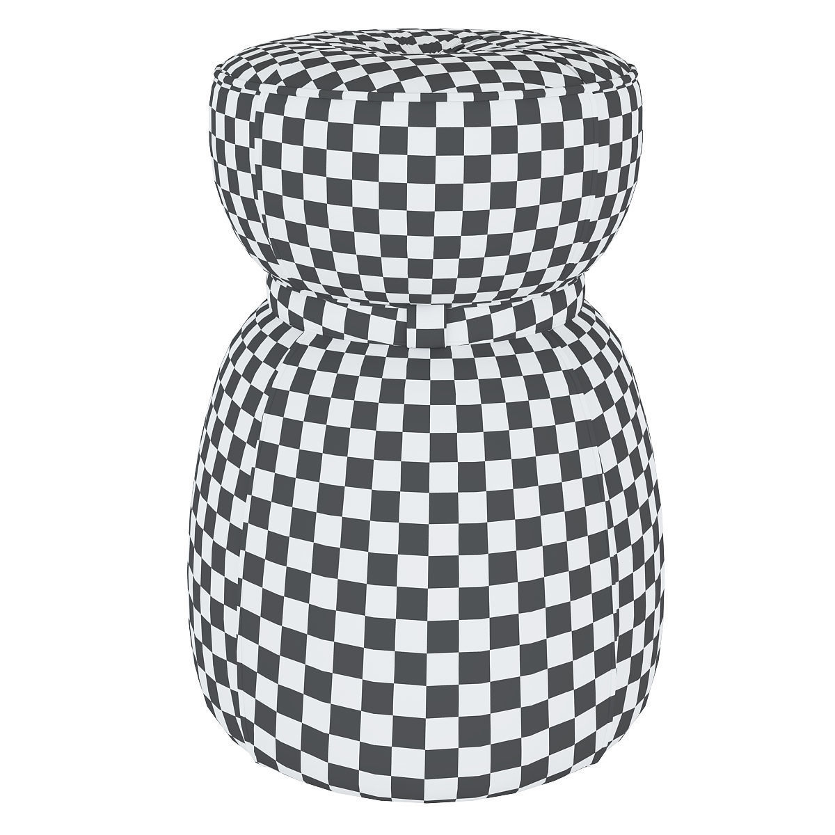 Lepli leather pouf 3d model Low-poly 3D model_3