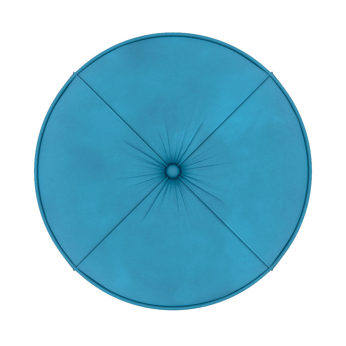 Lepli leather pouf 3d model Low-poly 3D model_2