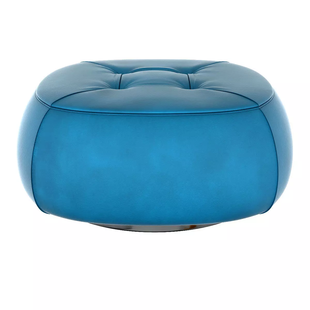 Lepli leather pouf 3d model Low-poly 3D model
