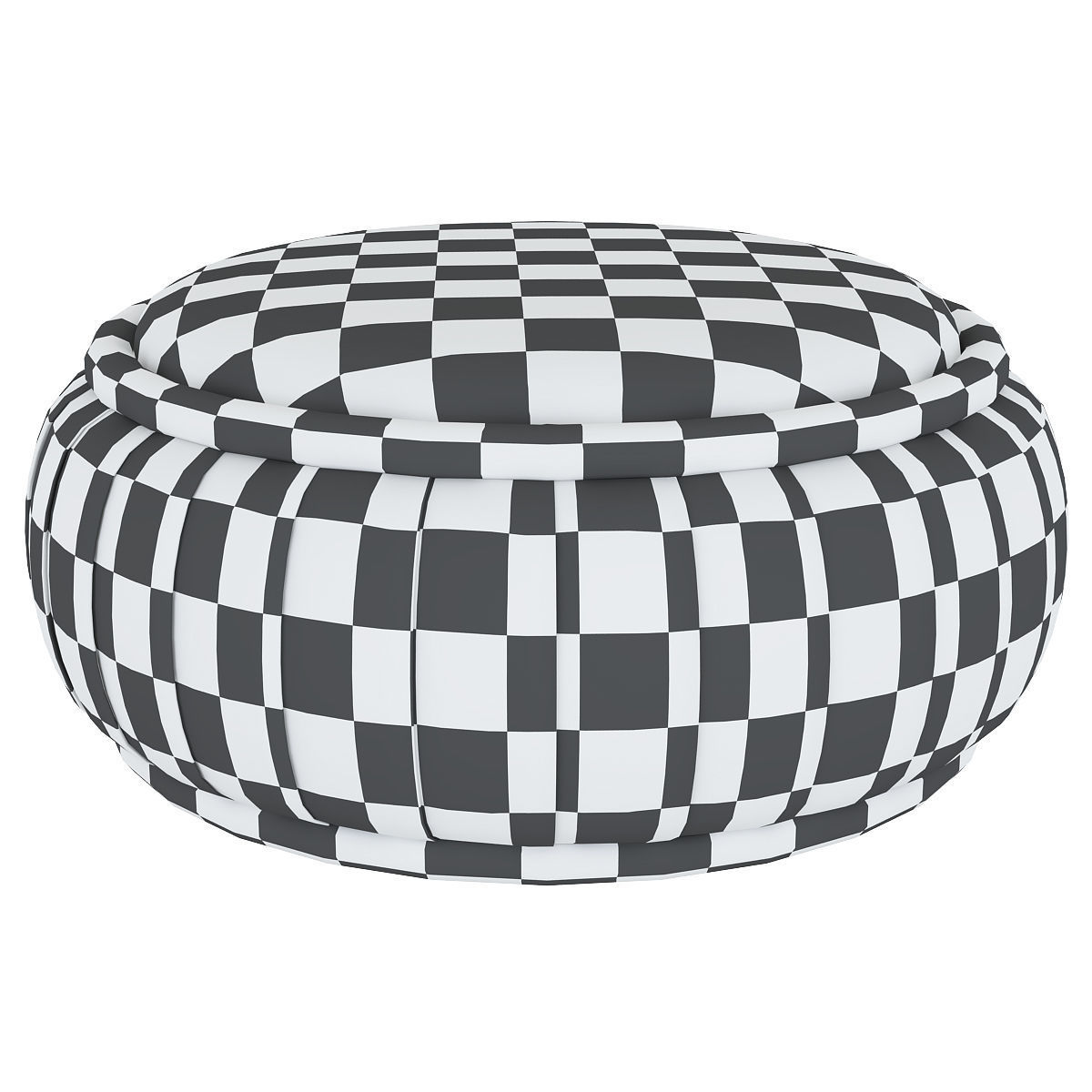 Malibu pouf arcit 3d model Low-poly 3D model_3