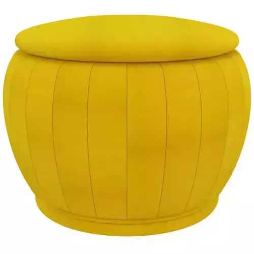 pouf contenitore rotondo in legno tessuto di terence 3d model Low-poly 3D model