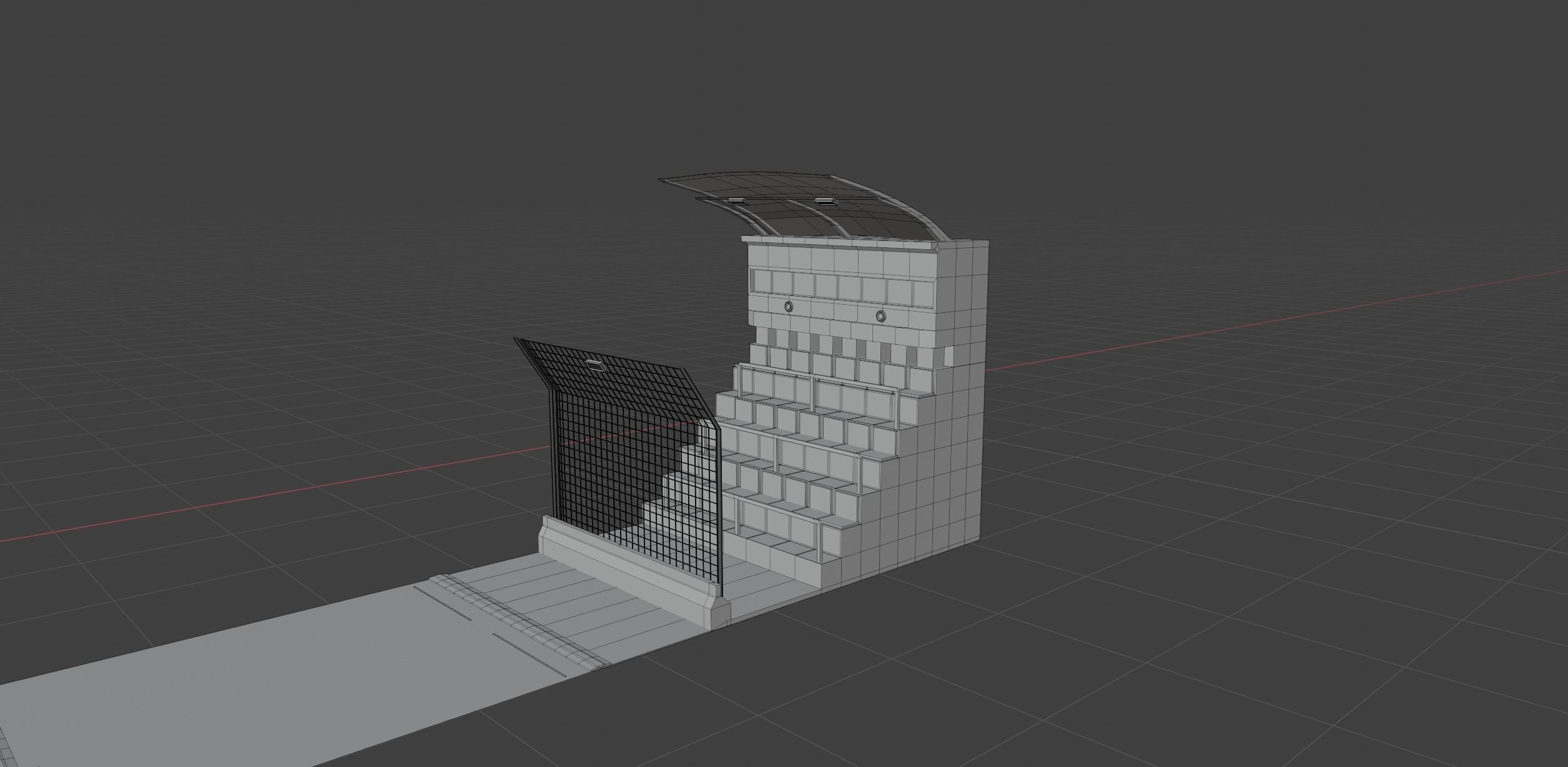 Generic Race Track  Low-poly 3D model_12