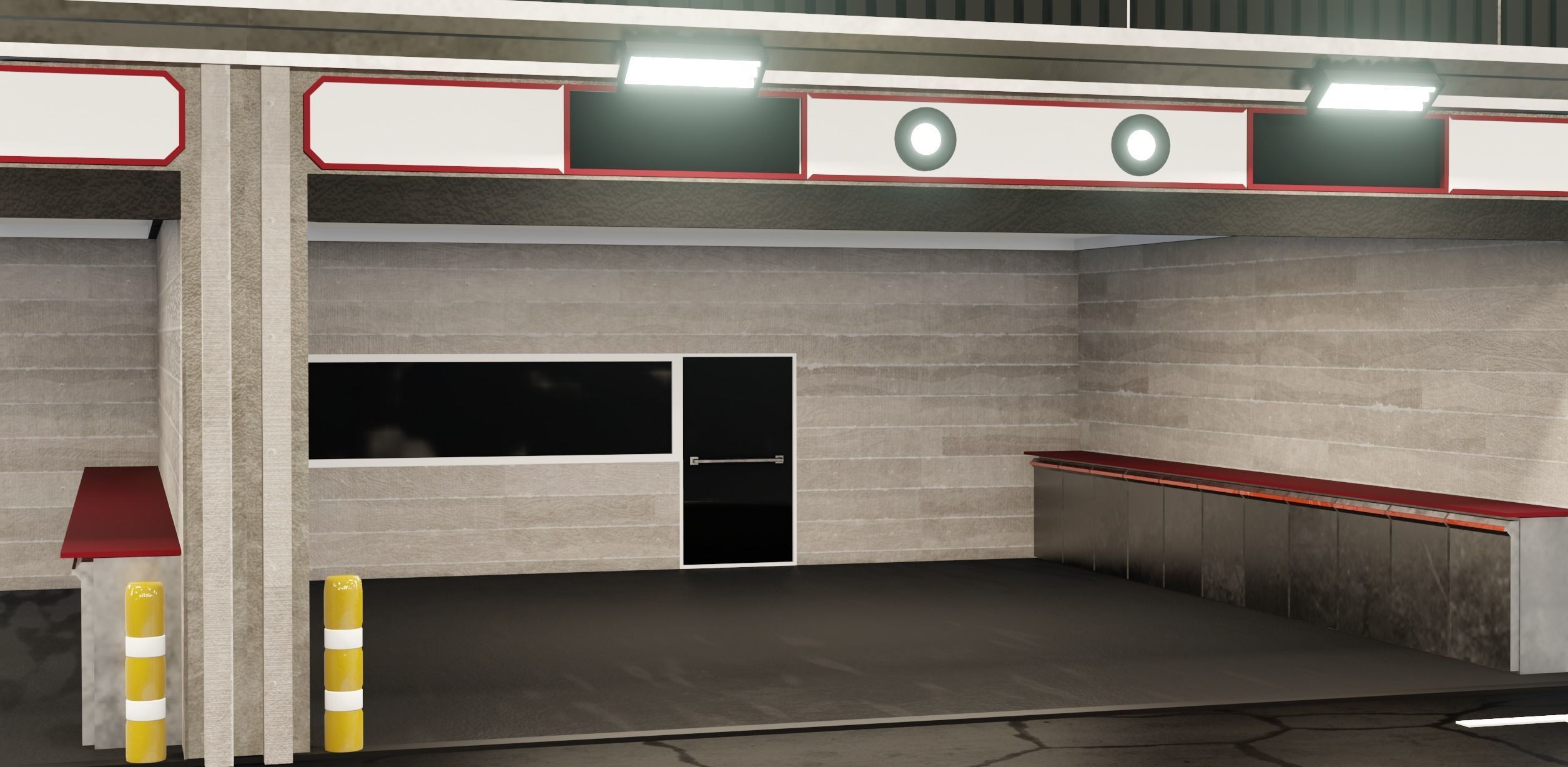 Generic Race Track  Low-poly 3D model_24