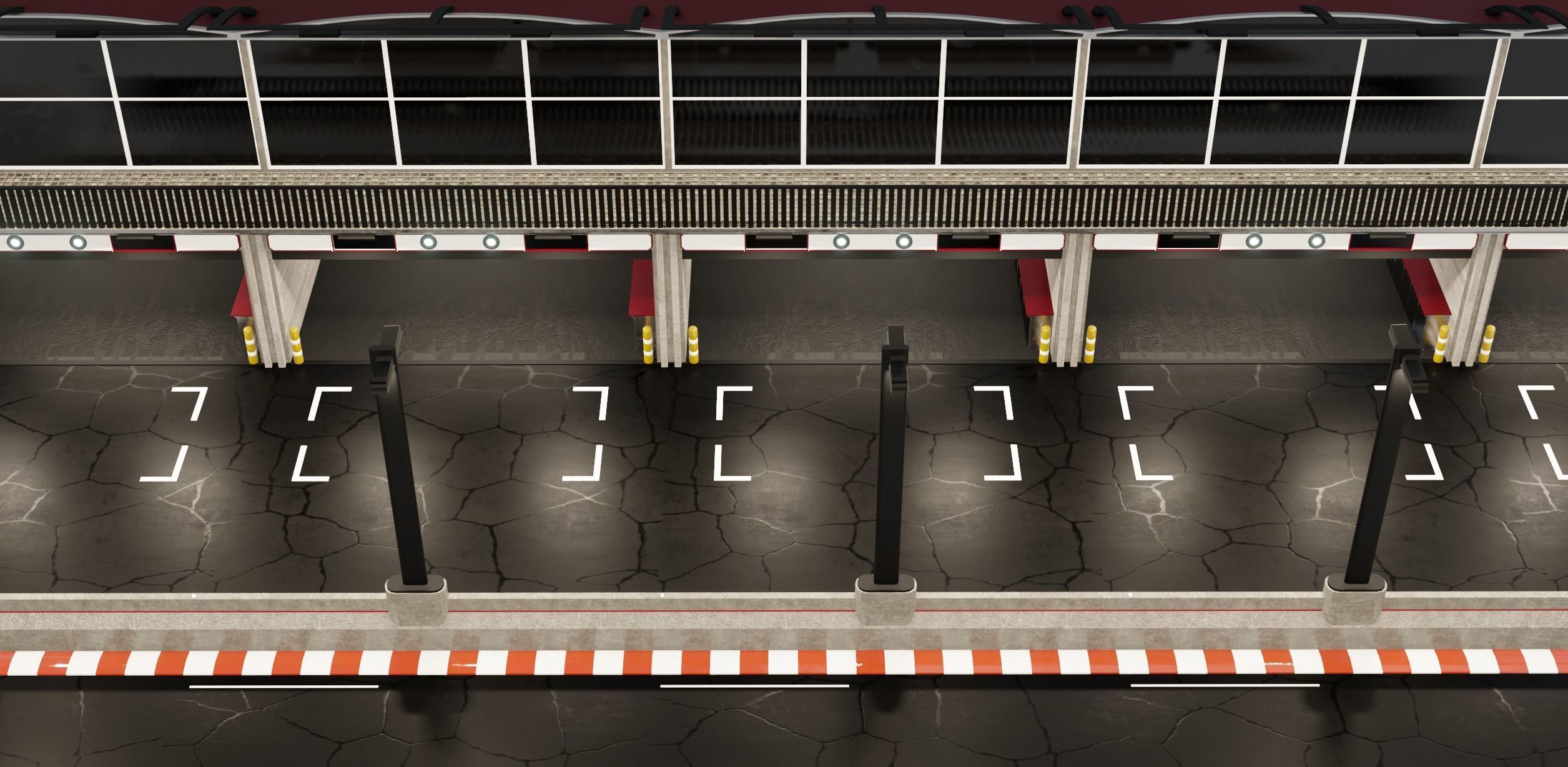 Generic Race Track  Low-poly 3D model_17