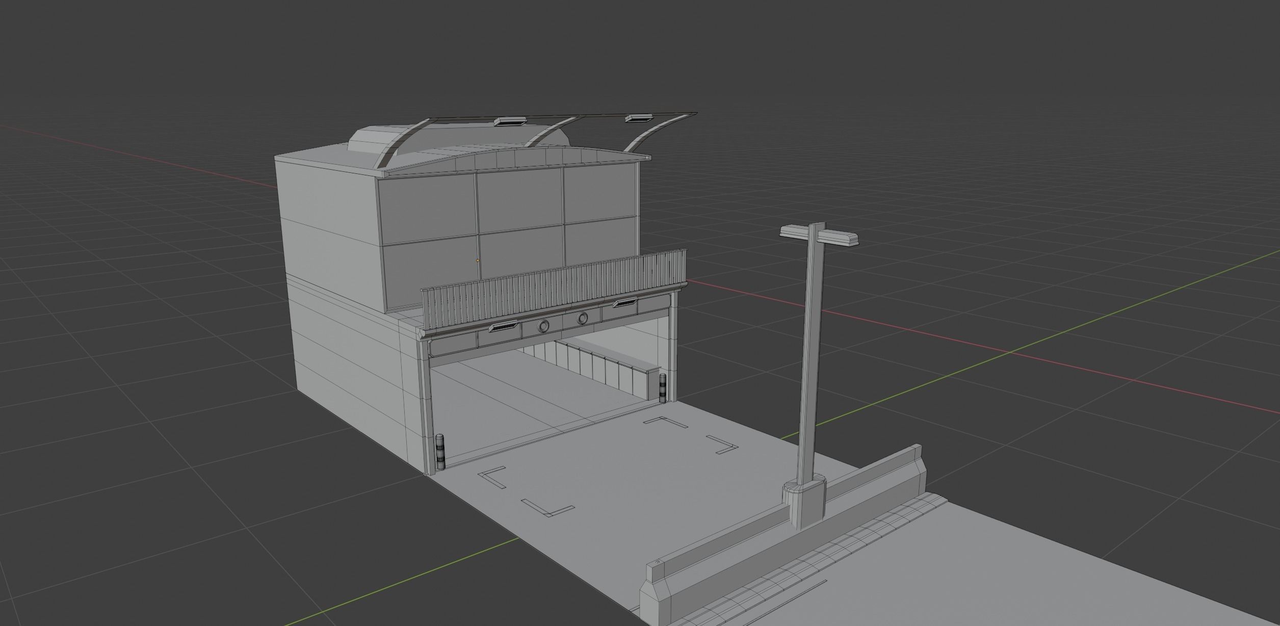Generic Race Track  Low-poly 3D model_13