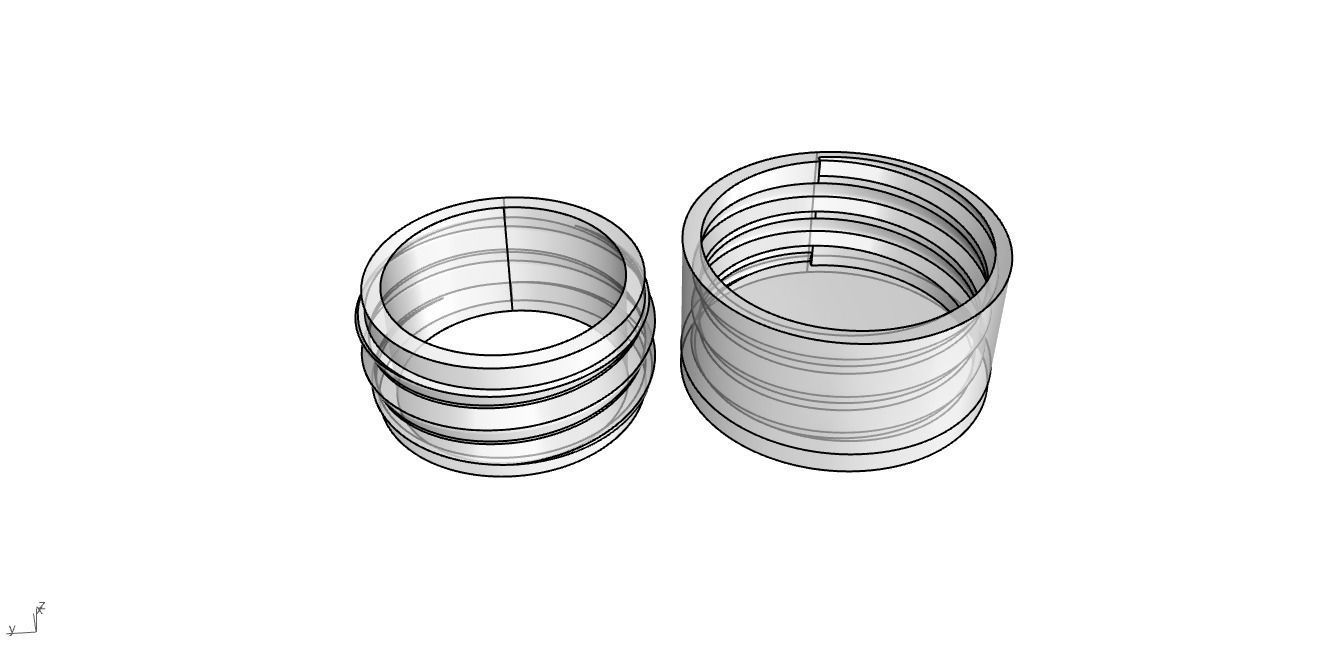 Twist Cap Pack from 10mm to 50mm Useful 3D prints 3D model 3D printable CGTrader