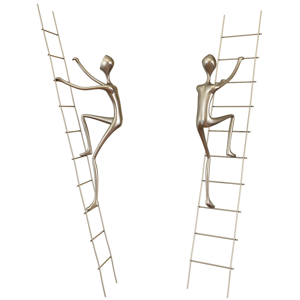 Walker Abstract Sculpture 3d model Low-poly 3D model_3