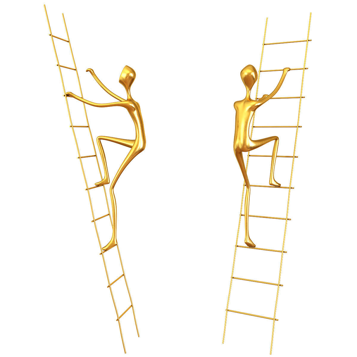 Walker Abstract Sculpture 3d model Low-poly 3D model_4