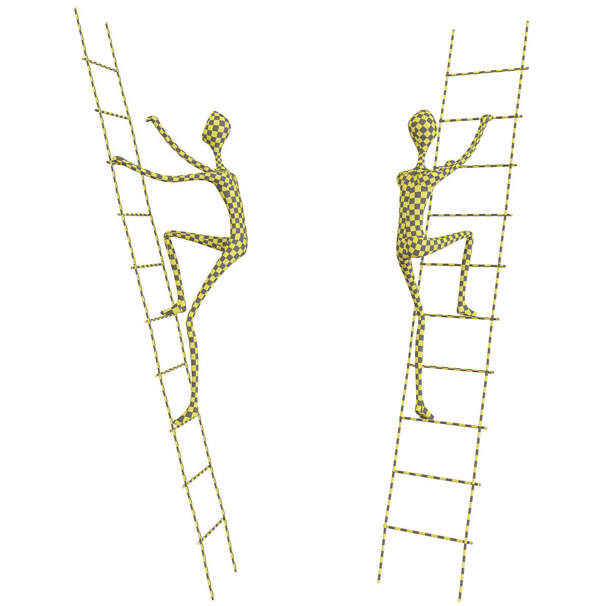 Walker Abstract Sculpture 3d model Low-poly 3D model_5