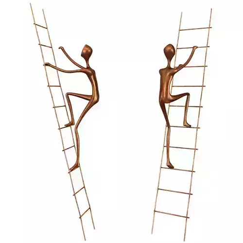 Walker Abstract Sculpture 3d model