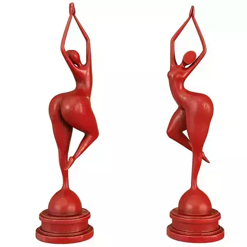 Female Sculpture Abstract 3d model